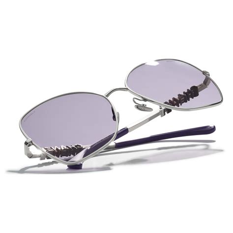 CHANEL Sunglasses: Butterfly Sunglasses, metal — Fashion